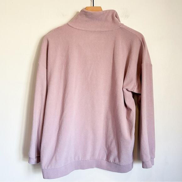 Marc New York Ribbed Quarter Zip Pullover Sweatshirt Purple Size XL - Picture 7 of 10